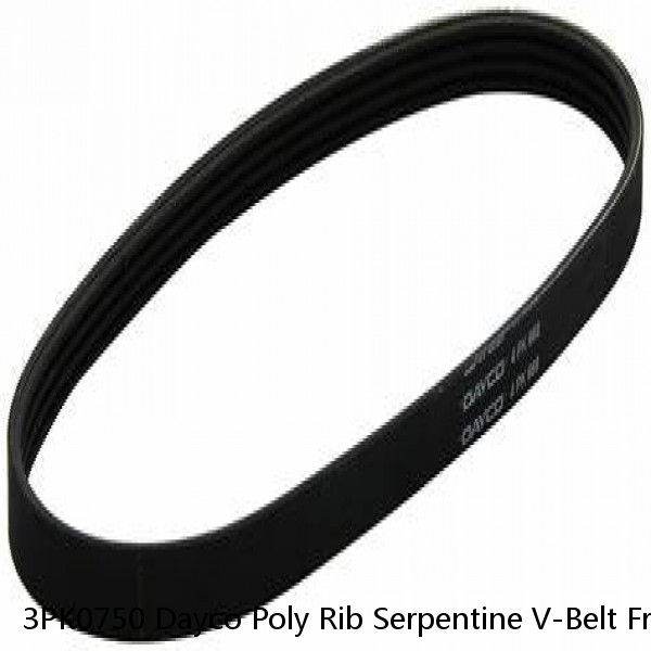 3PK0750 Dayco Poly Rib Serpentine V-Belt Free Shipping Free Returns Made In USA 